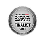 2019 Australian Accounting Awards finalist seal